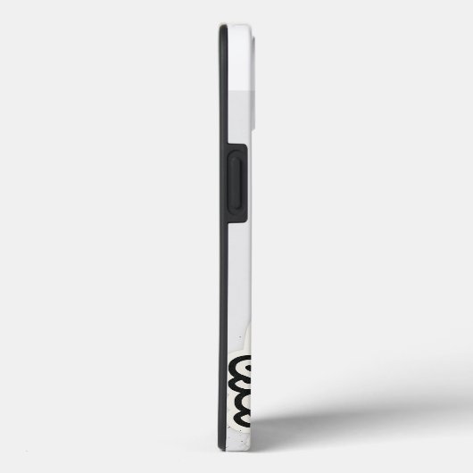 サルダール スケッチ スワッグ iPhone 13 カーース ブラック&ホワイト Case-Mate iPhoneケース (裏面 / 右)