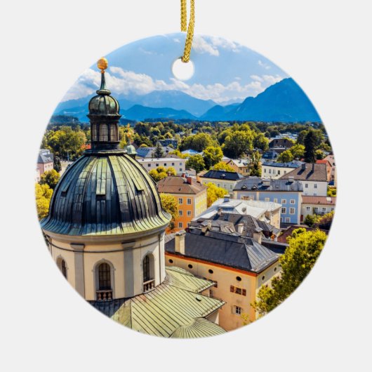 サルツブルグ・オーストリア聖アーハルト教会 セラミックオーナメント (正面)