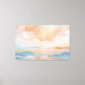 サルティエンブレイス – 抽象芸術シースケープ キャンバスプリント (正面)