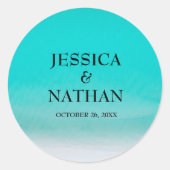 サルティキスIナイアガラIサンディビーチ結婚式 ラウンドシール (正面)