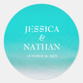 サルティキスIナイアガラIサンディビーチ結婚式 ラウンドシール (正面)