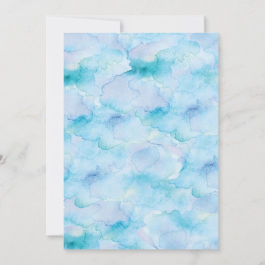 サルティシーブリーズウォーターカラー結婚式招待状 招待状