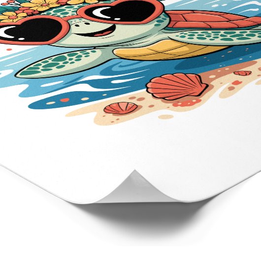 サルティソウルサニーハートタートルサマー ポスター (角)