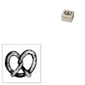 サルティソフトプレッツェルプレッツェルスナックジャンクフードグルメ ラバースタンプ (押印)