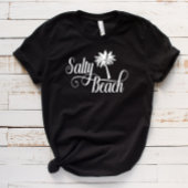 サルティビーチおもしろいサマーパームツリー Tシャツ