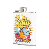 サルティビーチ | トロピカルサン&パームツリー フラスク (左)