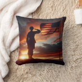 サルティングアメリカ兵 クッション (ブランケット)