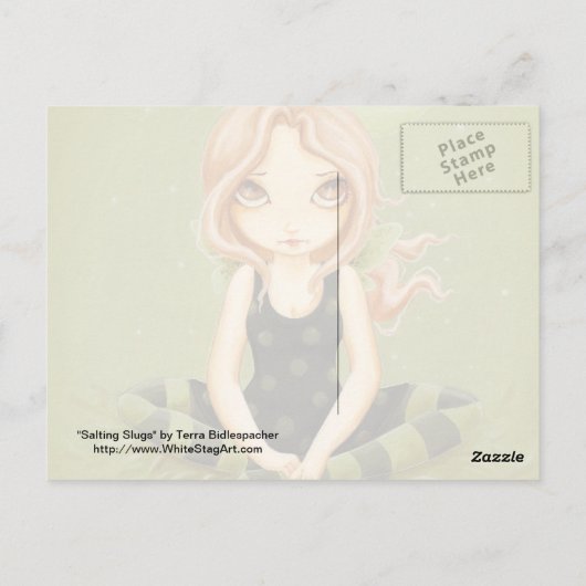 サルティングスラグ – 妖精のスラグ葉書 ポストカード (裏面)