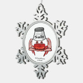 サルティ・カニ、MeWarriorWoman on Twitch スノーフレークピューターオーナメント (右)