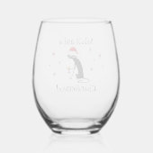 サルテシャルドネおもしろいワイン引用文猫 ステムなしワイングラス (裏面)