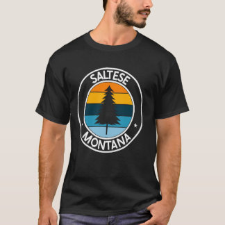 サルテスモンタナMT USAシティプライドレトロサンセット Tシャツ