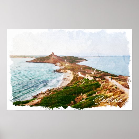 サルディニアイタリアアイランド ポスター (正面)