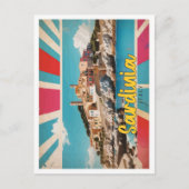 サルディニアイタリポップ・アートのアルートトラベルイラストレーション ポストカード (正面)