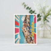 サルディニアイタリポップ・アートのアルートトラベルイラストレーション ポストカード (スタンド正面)