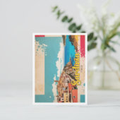 サルディニアイタリポップ・アートのアルートトラベルイラストレーション ポストカード (スタンド正面)