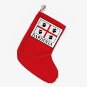 サルディニア スモールクリスマスストッキング (正面 (吊り時))