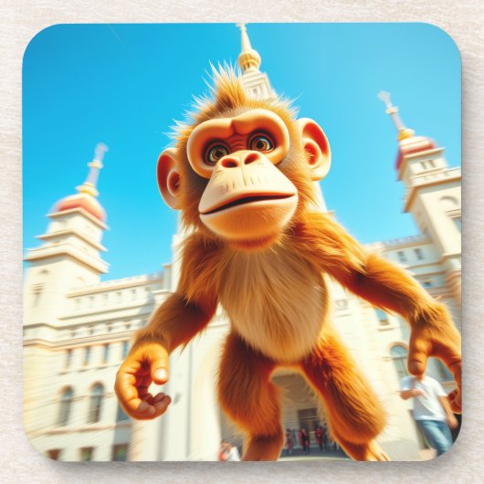 サルデザイン コースター (正面)