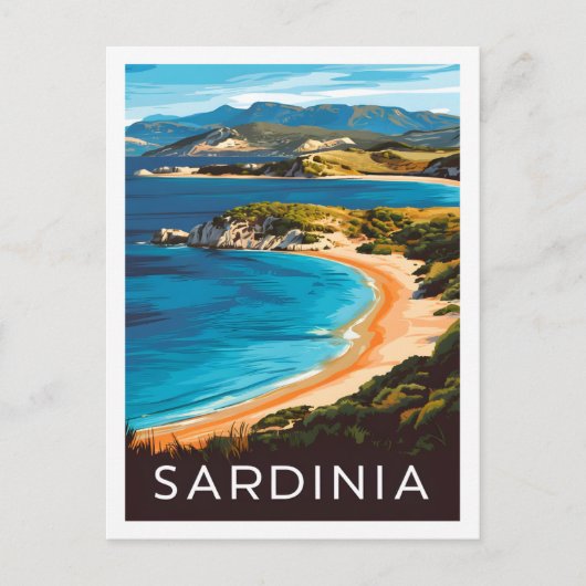 サルデーニアイタリア有名な旅行の場所 ポストカード (正面)