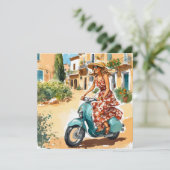 サルデーニャでスクーターに乗る シーズンカード (スタンド正面)