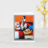 サルデーニャのオルゴソロでの壁画#10 カード (黄色い花)