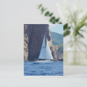 サルデーニャの海岸に沿って航行すること ポストカード (スタンド正面)