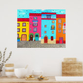 サルデーニャの石畳通り ポスター (キッチン)