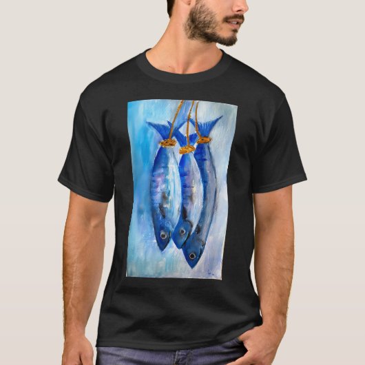 サルデーニャの魚 5 Tシャツ (正面)