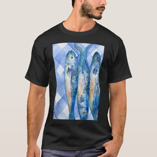 サルデーニャの魚 7 Tシャツ (正面)