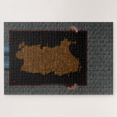 サルデーニャタイポグラフィマップ – チャレンジジグソーパズル ジグソーパズル (横)