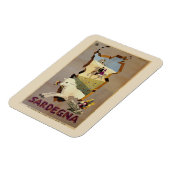 サルデーニャヴィンテージイタリアン旅行広告 マグネット (左側)