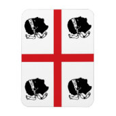 サルデーニャ国旗イタリア地方島 マグネット (縦)