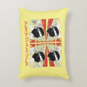 サルデーニャ国旗 – グランジ アクセントクッション (正面(垂直))