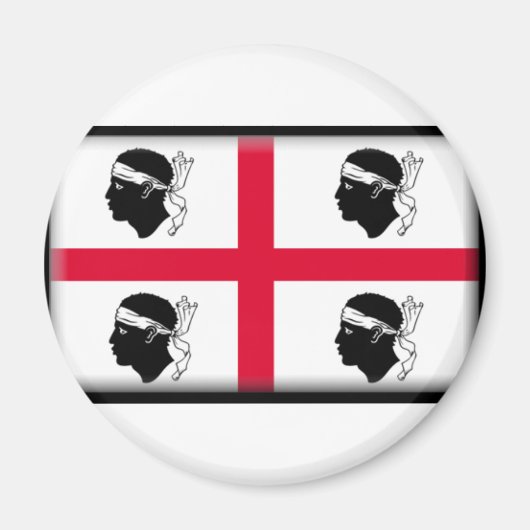 サルデーニャ国旗 マグネット (正面)