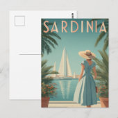 サルデーニャ島 50年代 レトロ ポストカード (正面/裏面)