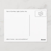 サルデーニャ州カリアリにあるサンタンナ教会 ポストカード (裏面)