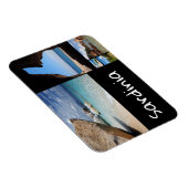 サルデーニャ風景旅行フォトコラージュ マグネット (右側)