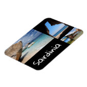 サルデーニャ風景旅行フォトコラージュ マグネット (左側)