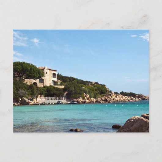 サルデーニャ1の美しい海岸 ポストカード (正面)