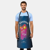 サルデーニャ エプロン (着用した状態)