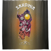 サルデーニャ シャワーカーテン (正面)