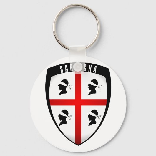 サルデーニャ、シールドクレスト キーホルダー (正面)