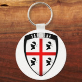 サルデーニャ、シールドクレスト キーホルダー (正面)