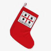 サルデーニャ スモールクリスマスストッキング (正面 (吊り時))