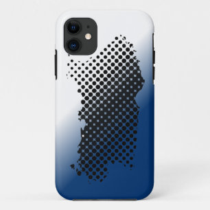 サルデーニャ、ハーフトーンマップ iPhone 11 ケース