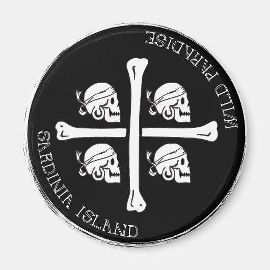 サルデーニャ、ワイルドパラダイス – マグネット (正面)