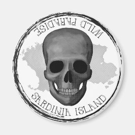 サルデーニャ，ワイルドパラディ – スカル磁石 マグネット