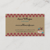 サルトボック初期のスハウスビジネスカード 名刺 (裏面)