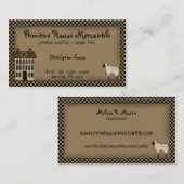 サルトボック初期のスハウスビジネスカード 名刺 (正面/裏面)