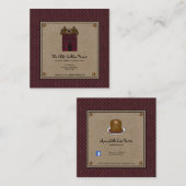 サルトボック初期のスハウスラスティスタークラフト スクエア名刺 (正面/裏面)