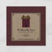 サルトボック初期のスハウスラスティスタークラフト スクエア名刺 (正面)